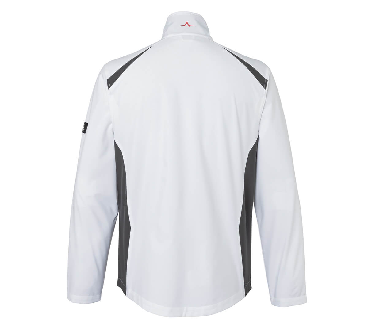 KÜBLER PULSE ECO Ultrashell Jacke in Weiß-Anthrazit, Größe L, wasserabweisend mit hohem Kragen