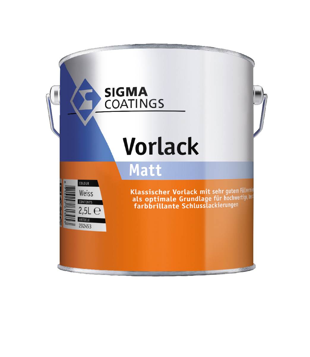 Sigma Vorlack 1 L in Weiß für innen und außen, Holz- und Metallflächen, Alkydharz-Basis thixotrop