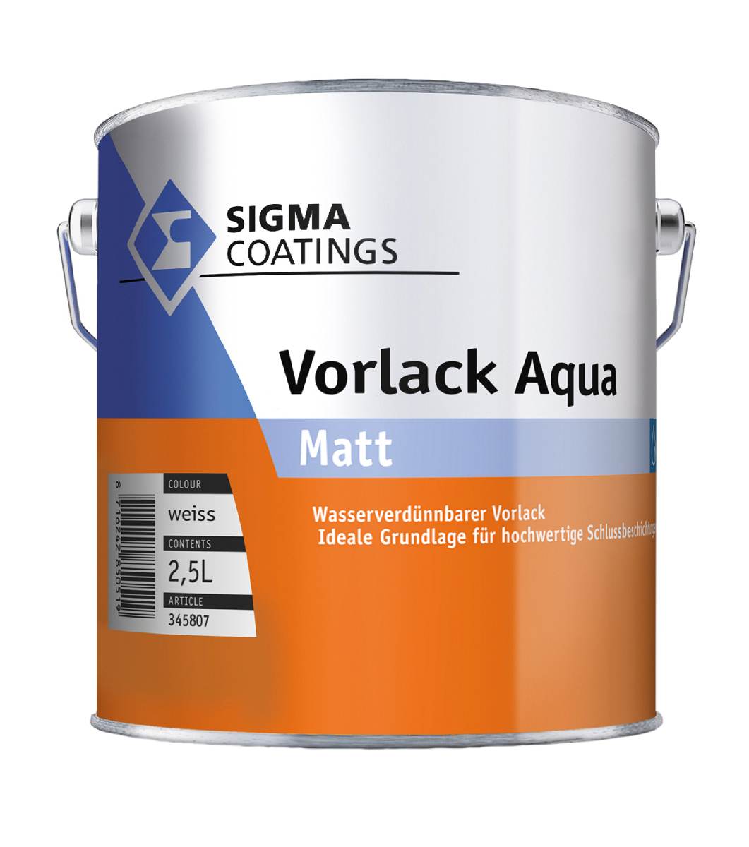 Sigma Vorlack Aqua 1 L in Weiß, Acryl-Vorlack, matt, wasserverdünnbar, für innen und außen